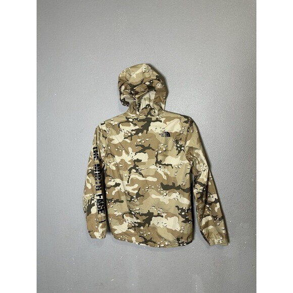 The North Face Jacket Boys M Camo Windwall Flurry Hooded Windbreaker Spellout - Picture 5 of 7